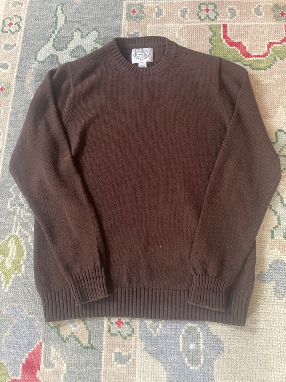 St. John's Bay Men's Brown Crewneck Sweater